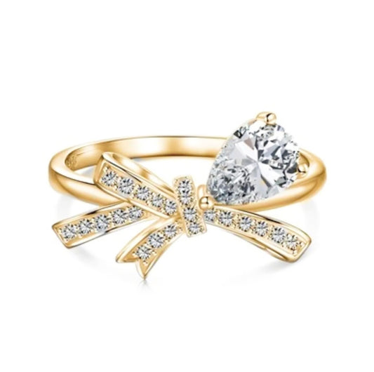 GOLD “PRINCESS BOW” RING
