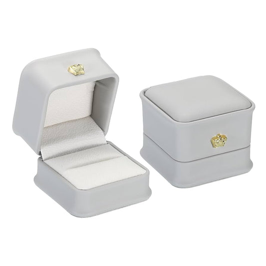 GREY LUXE PROPOSAL RING BOX