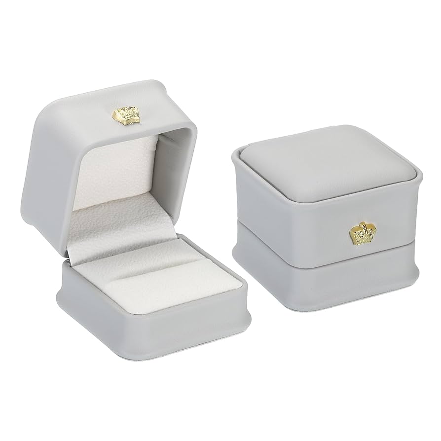 GREY LUXE PROPOSAL RING BOX