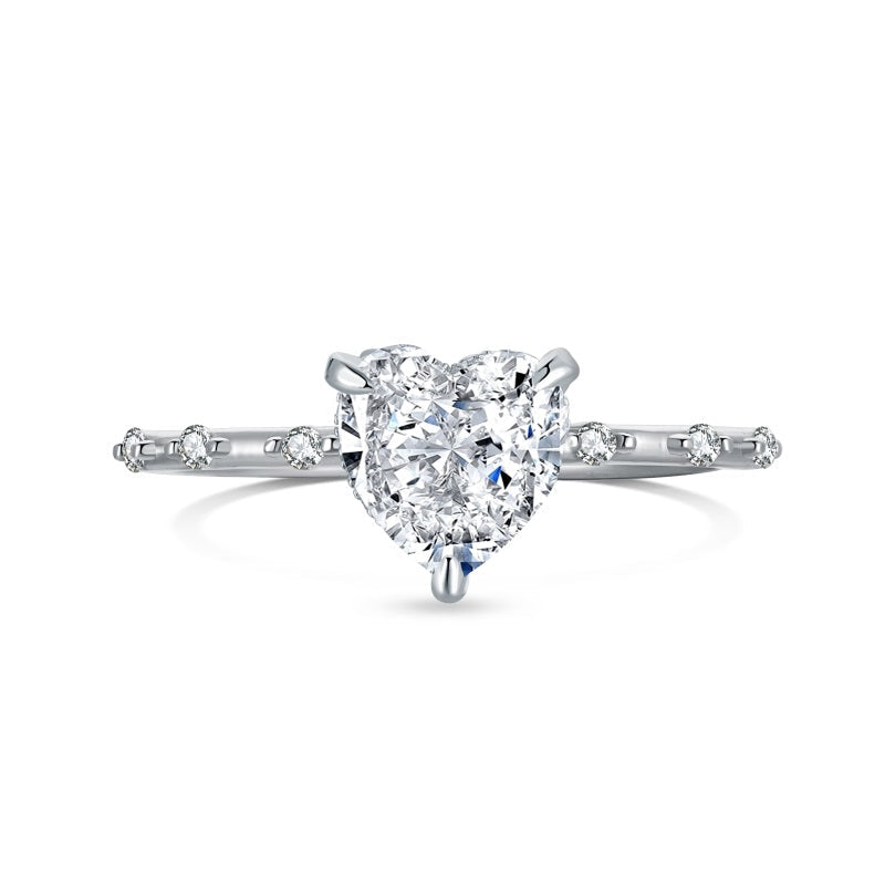 Solitaire Heart Ring – Hermind | Jewelry Shop