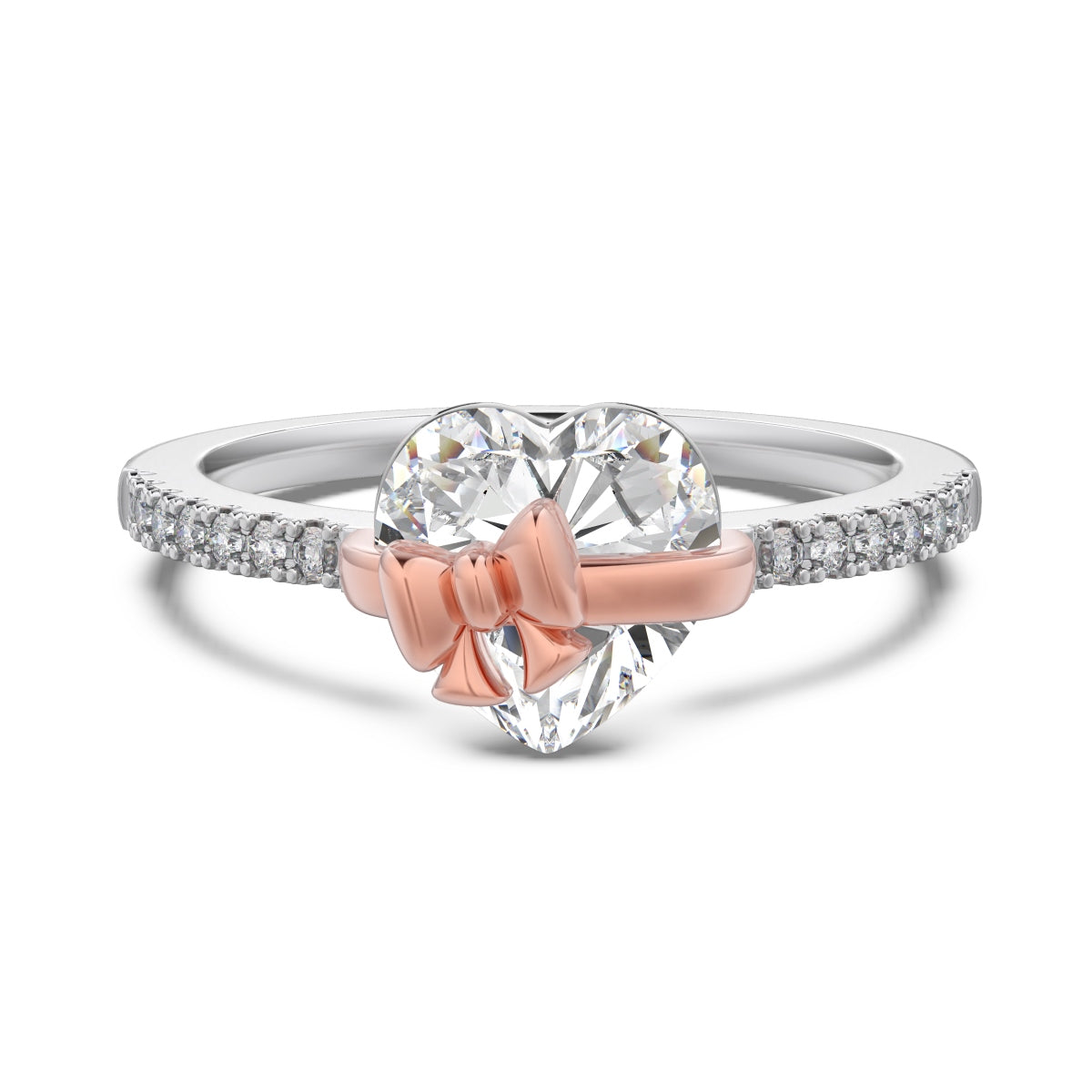 ‘’HEART BOW” RING