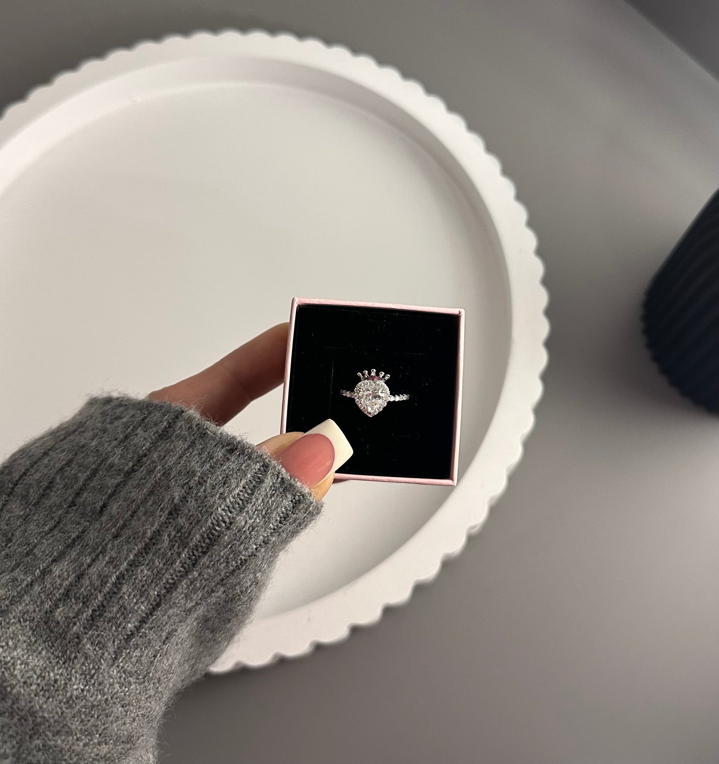 Princess Heart Crown Ring