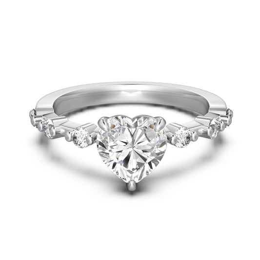 Heart Diamond Promise Ring