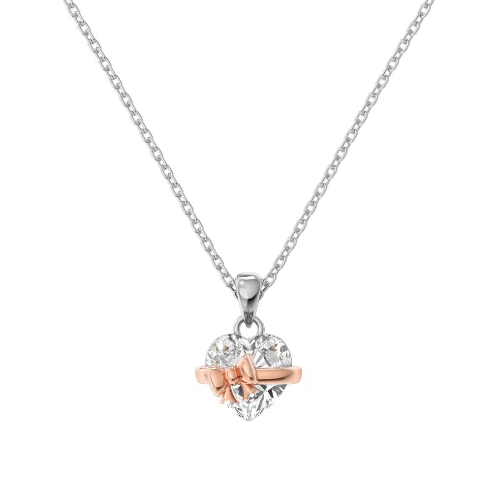 “HEART BOW” NECKLACE