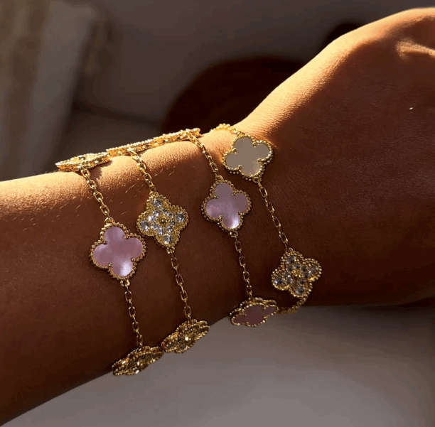 Victoria Four Clover Gold Bracelet