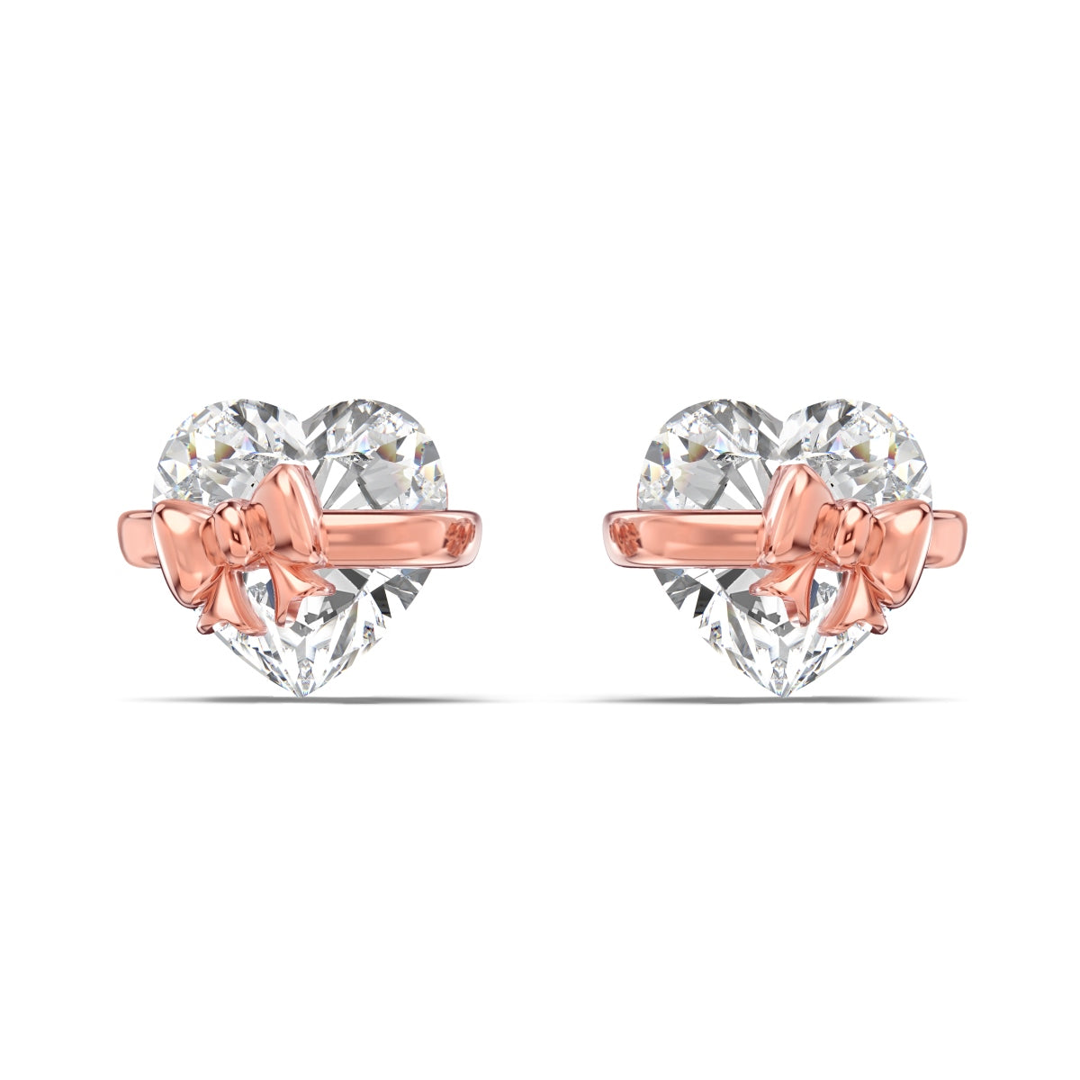 ‘’HEART BOW” EARRINGS