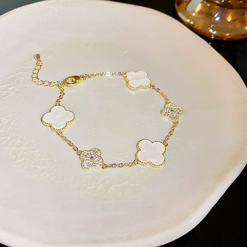 Victoria Four Clover Gold Bracelet