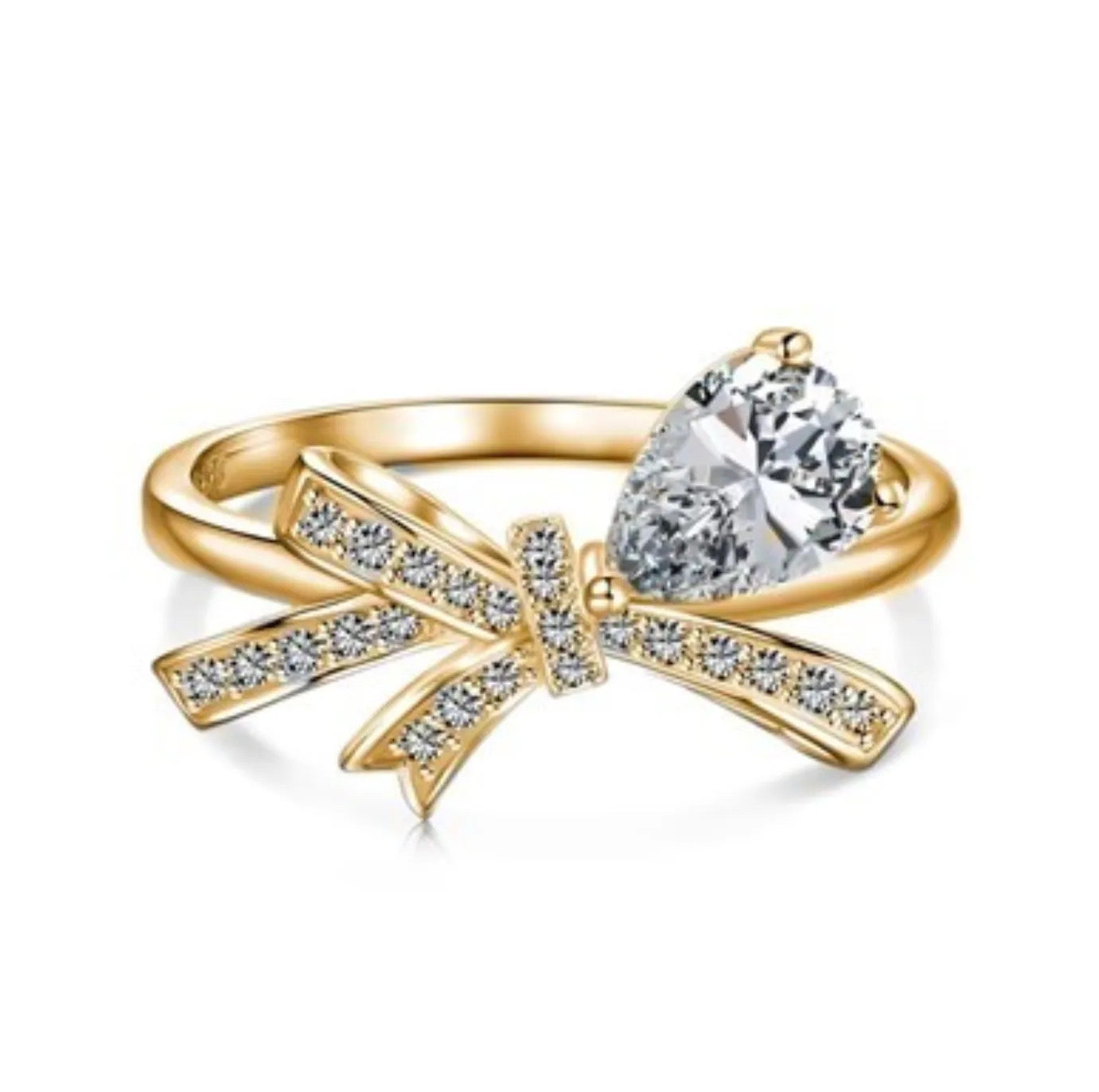 18K GOLD PLATED “PRINCESS BOW” RING