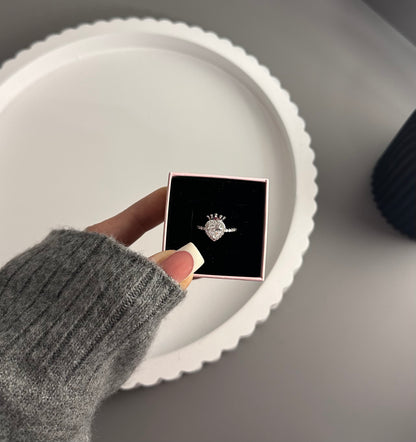 Princess Heart Crown Ring