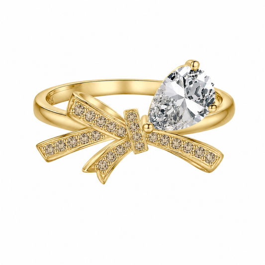 Ribbon Heart Ring